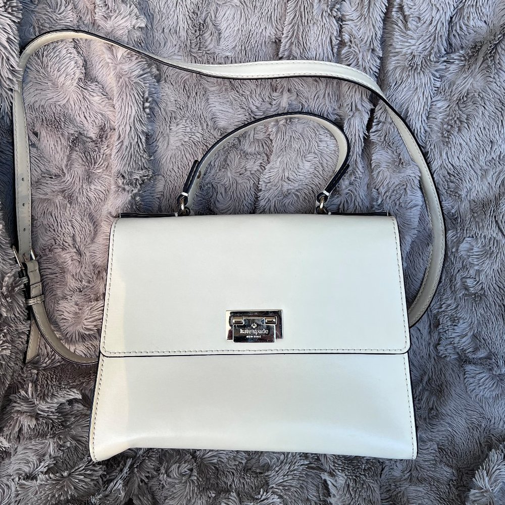 Kate Spade Hand Bag with Shoulder Strap (Beige)